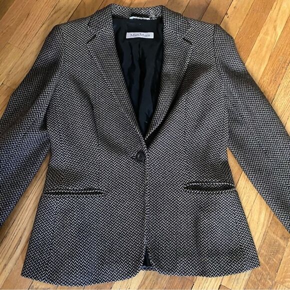 MaxMara Italy Single Button Blazer‎ Size 4 - Picture 3 of 8